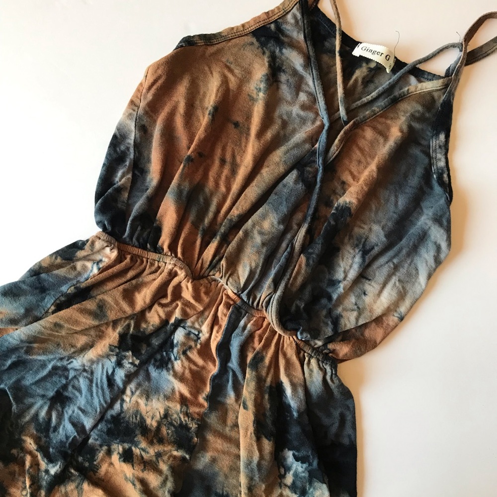 Tie Dye Print Romper